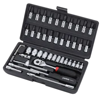 Flank socket set 1/4" 6-point 46-pcs. redirect to product page